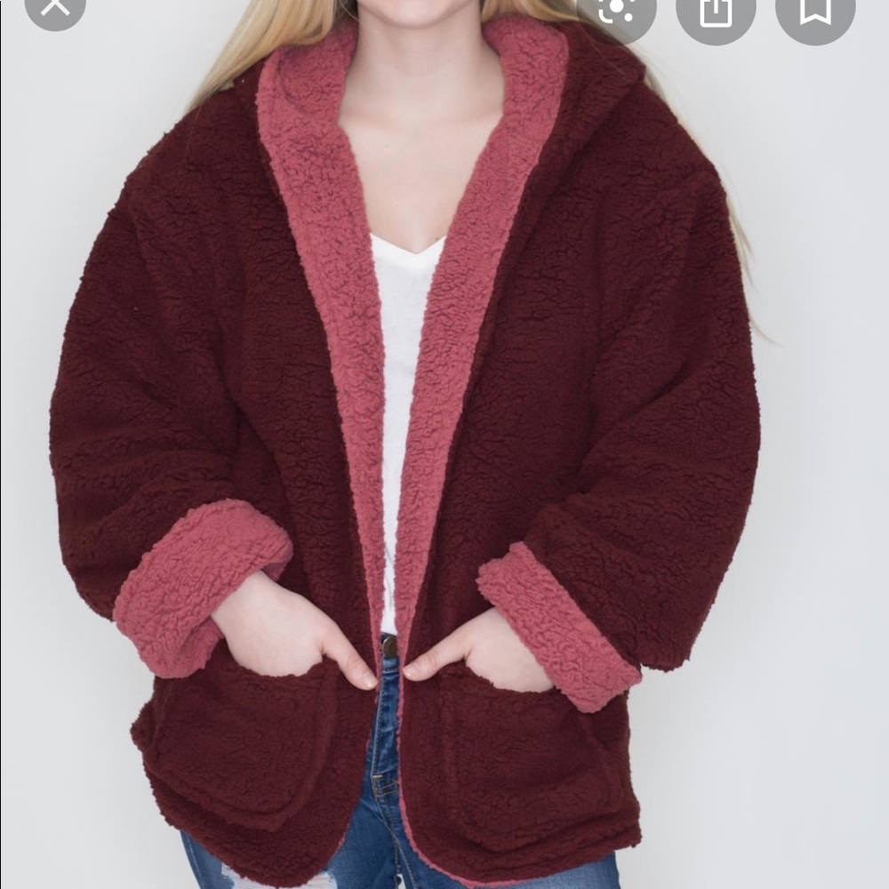 Reversible Sherpa jacket